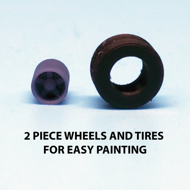 5 Hole Steel Wheel Set (includes axles)