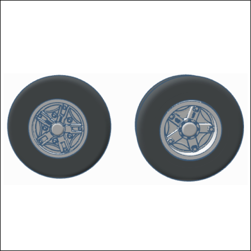 Dayton wheel set (includes axles)